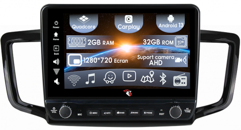 Honda - Navigatie dedicata Honda Odyssey 2015-2019 cu butoane rotative model 2024, 10 Inch, 2GB RAM 32GB ROM, Quadcore, Android 13, WiFi, Bluetooth, Magazin Play