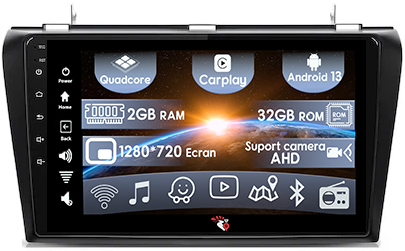 Mazda - (Resigilata) Navigatie dedicata Mazda 3, 2GB RAM 32GB ROM, Quad Core, Display 9" IPS Full HD, Carplay, Android 13, Bluetooth, Magazin Play, Suport camere AHD