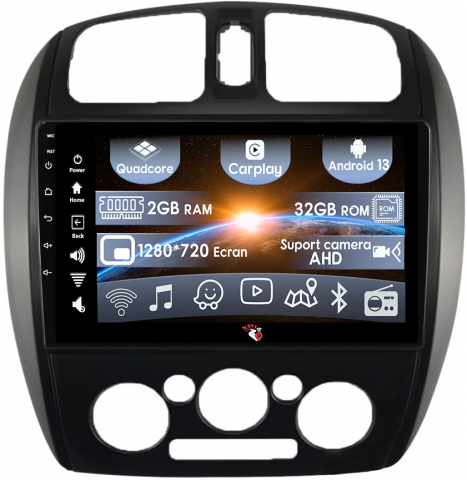 Mazda 323 - (Resigilata) Navigatie dedicata MAZDA 323, 2GB RAM 32GB ROM, Quad Core, Display 9" IPS Full HD, Carplay, Android 13, Bluetooth, Magazin Play, Suport camere AHD
