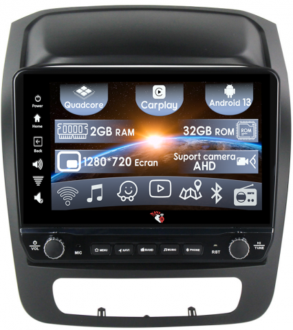 Kia - Navigatie dedicata Sorento 2013-2015 cu butoane rotative model 2024, 9 Inch, 2GB RAM 32GB ROM, Quadcore, Android 13, WiFi, Bluetooth, Magazin Play
