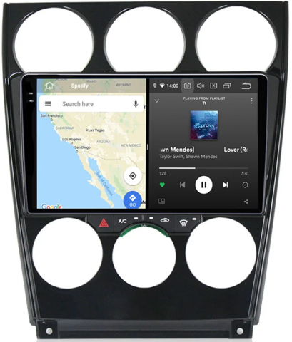 Navigatie dedicata Mazda 6 2002-2008, 12GB RAM 256GB ROM, Android 13, Rezolutie 2K, Display QLED, 9", DSP, Carplay, Android Auto, Internet, Youtube, Waze, Wi Fi, USB [2]