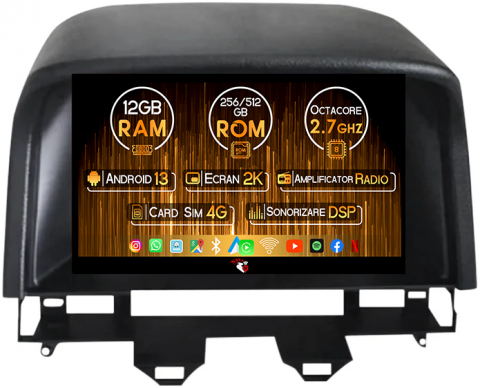 Mazda - Navigatie dedicata Mazda 6 2002-2008, 12GB RAM 256GB ROM, Android 13, Rezolutie 2K, Display QLED, 9", DSP, Carplay, Android Auto, Internet, Youtube, Waze, Wi Fi, USB