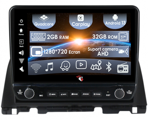 Kia - Navigatie dedicata Optima 4 JF 2015-2020 cu butoane rotative model 2024, 10 Inch, 2GB RAM 32GB ROM, Quadcore, Android 13, WiFi, Bluetooth, Magazin Play