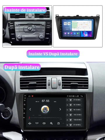 Navigatie dedicata Mazda 6 ( 2008 - 2014 ), 4GB RAM 64GB ROM, Octacore, Android 13, Display QLED 9", DSP, Carplay, Android Auto, Internet, Youtube, Waze, WIFI, Bluetooth [3]