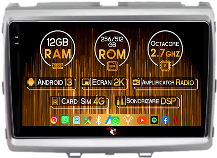 Mazda - Navigatie dedicata Mazda 8 2011, 12GB RAM 256GB ROM, Android 13, Rezolutie 2K, Display QLED, 9", DSP, Carplay, Android Auto, Internet, Youtube, Waze, Wi Fi, USB