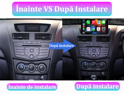 Navigatie dedicata Mazda BT-50 2012-2018, 12GB RAM 256GB ROM, Android 13, Rezolutie 2K, Display QLED, 9", DSP, Carplay, Android Auto, Internet, Youtube, Waze, Wi Fi, USB [4]