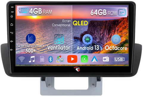 BT50 2012-2018 - Navigatie dedicata Mazda BT-50 2012-2018, 4GB RAM 64GB ROM, Octacore, Android 13, Display QLED 9", DSP, Carplay, Android Auto, Internet, Youtube, Waze, WIFI, Bluetooth