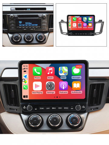Navigatie dedicata RAV4 2012-2018 cu butoane rotative model 2024, 10 Inch, 2GB RAM 32GB ROM, Quadcore, Android 13, WiFi, Bluetooth, Magazin Play [2]