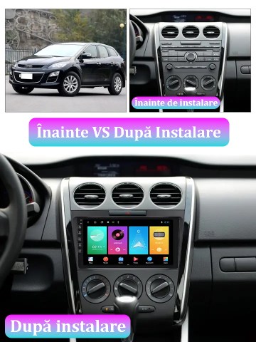(Resigilata) Navigatie dedicata Mazda CX 7 2008-2015, 2GB RAM 32GB ROM, Quad Core, Display 9" IPS Full HD, Carplay, Android 13, Bluetooth, Magazin Play, Suport camere AHD [1]