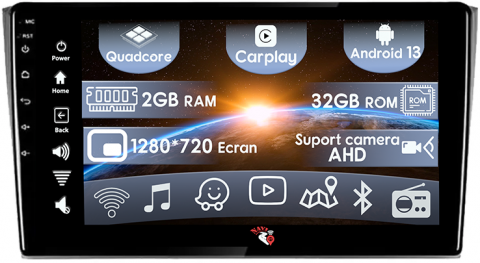 CX-9 2006-2016 - (Resigilata) Navigatie dedicata Mazda CX-9 2006-2016, 2GB RAM 32GB ROM, Quad Core, Display 10" IPS Full HD, Carplay, Android 13, Bluetooth, Magazin Play, Suport camere AHD