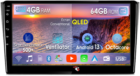 Mazda - Navigatie dedicata Mazda CX-9 2006-2016, 4GB RAM 64GB ROM, Octacore, Android 13, Display QLED 10", DSP, Carplay, Android Auto, Internet, Youtube, Waze, WIFI, Bluetooth