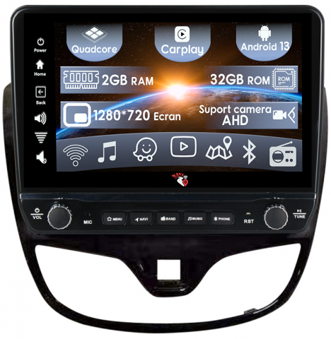 Opel - Navigatie dedicata Karl Vinfast Fadil 2017-2020 cu butoane rotative model 2024, 9 Inch, 2GB RAM 32GB ROM, Quadcore, Android 13, WiFi, Bluetooth, Magazin Play