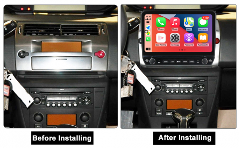 Navigatie dedicata C4 2004-2014 cu butoane rotative model 2024, 4 GB RAM 64 ROM, Quadcore, Android 13, Display QLED, 9", DSP, Carplay, Android Auto, Internet, Youtube , Waze , WI-FI [3]