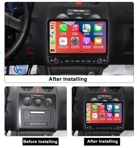 Navigatie dedicata Caddy 3 2004-2010 cu butoane rotative model 2024, 10 Inch, 2GB RAM 32GB ROM, Quadcore, Android 13, WiFi, Bluetooth, Magazin Play [4]