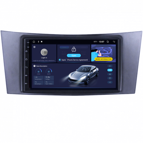 Mercedes-Benz - Navigatie dedicata Mercedes Benz W211, 4GB RAM 64GB ROM, Octacore, Android 14, Display QLED 9", DSP, Carplay&Android Auto, SIM 4G, Ventilator Activ