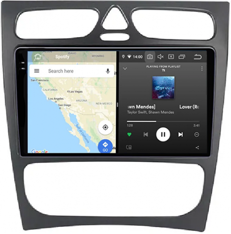 Navigatie dedicata Mercedes C-Class W203 / CLK 320 2000-2004, 12GB RAM 256GB ROM, Android 13, Rezolutie 2K, Display QLED, 9", DSP, Carplay, Android Auto, Internet, Youtube, Waze, [3]