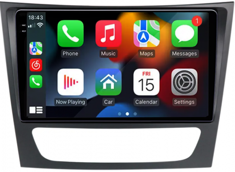 Navigatie dedicata Mercedes E Class W211 2002-2008, 12GB RAM 256GB ROM, Android 13, Rezolutie 2K, Display QLED, 9", DSP, Carplay, Android Auto, Internet, Youtube, Waze, Wi Fi, USB [2]
