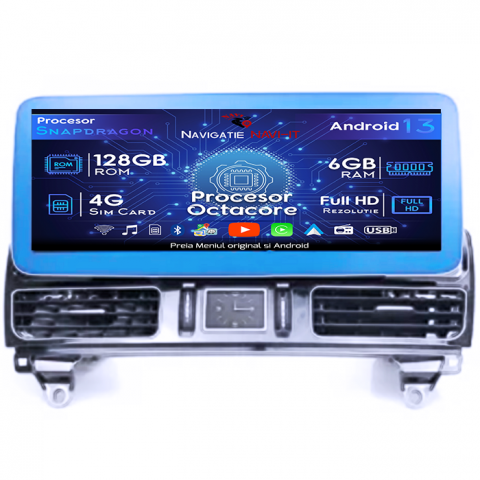 Mercedes-Benz - Navigatie dedicata Mercedes GLE 2015+ NTG 5.0, Android 13, Qualcomm 662, 6GB RAM si 128GB ROM, Octacore 2.0ghz, Display IPS 1280*720 12,5", DSP, Carplay, Android Auto, Internet, Youtu