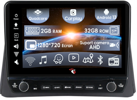 Opel - Navigatie dedicata Mokka 2012-2016 cu butoane rotative model 2024, 9 Inch, 2GB RAM 32GB ROM, Quadcore, Android 13, WiFi, Bluetooth, Magazin Play