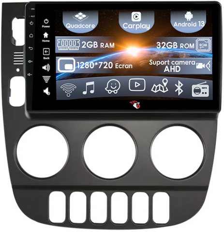 Navigatii 2GB RAM - (Resigilata) Navigatie dedicata Mercedes ML W163 2001 - 2005, 2GB RAM 32GB ROM, Quad Core, Display 9" IPS Full HD, Carplay, Android 13, Bluetooth, Magazin Play, Suport camere AHD