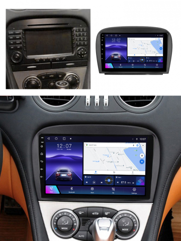 Navigatie dedicata Mercedes SL W230 2004-2011 A-W230, 4GB RAM 32GB ROM, Octacore, Android 14, Display QLED 1K 9", DSP, Carplay&Android Auto, SIM 4G, Bluetooth, Ventilator Activ [4]