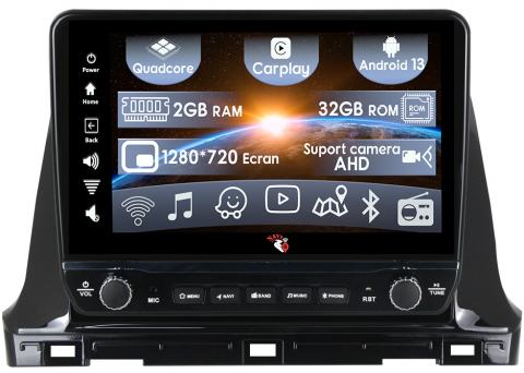 Kia - Navigatie dedicata Seltos 2016-2020 cu butoane rotative model 2024, 10 Inch, 2GB RAM 32GB ROM, Quadcore, Android 13, WiFi, Bluetooth, Magazin Play