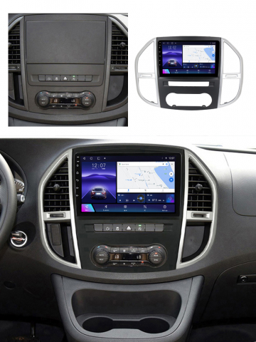 Navigatie dedicata Mercedes Vito 2016-2019, 4GB RAM 32GB ROM, Octacore, Android 14, Display QLED 1K 10", DSP, Carplay&Android Auto, SIM 4G, Bluetooth, Ventilator Activ [4]