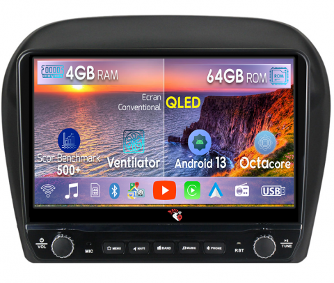 Mirage Attrage 2012-2018 - Navigatie dedicata Mirage Attrage 2012-2018 cu butoane rotative model 2024, 4 GB RAM 64 ROM, Quadcore, Android 13, Display QLED, 9", DSP, Carplay, Android Auto, Internet, Youtube , Waze , WI-FI