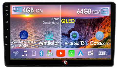 Mitsubishi - Navigatie dedicata Mitsubishi Airtrek Outlander 2001-2005, 4GB RAM 64GB ROM, Octacore, Android 13, Display QLED 10", DSP, Carplay, Android Auto, Internet, Youtube, Waze, WIFI, Bluetoo