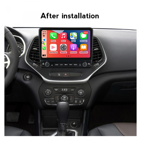 Navigatie dedicata Cherokee 5 2014-2018 cu butoane rotative model 2024, 9 Inch, 2GB RAM 32GB ROM, Quadcore, Android 13, WiFi, Bluetooth, Magazin Play [2]