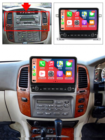 Navigatie dedicata Land Cruiser 100 2002-2007 cu butoane rotative model 2024, 10 Inch, 2GB RAM 32GB ROM, Quadcore, Android 13, WiFi, Bluetooth, Magazin Play [2]