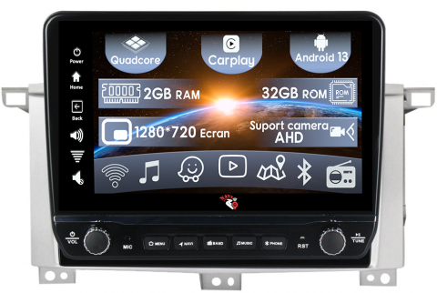 Land Cruiser 100 1998-2007 - Navigatie dedicata Land Cruiser 100 2002-2007 cu butoane rotative model 2024, 10 Inch, 2GB RAM 32GB ROM, Quadcore, Android 13, WiFi, Bluetooth, Magazin Play
