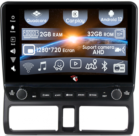 Honda - Navigatie dedicata Honda CRV 2002-2005 cu butoane rotative model 2024, 9 Inch, 2GB RAM 32GB ROM, Quadcore, Android 13, WiFi, Bluetooth, Magazin Play