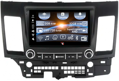 Mitsubishi - (Resigilata) Navigatie dedicata Mitsubishi Lancer 2007-2012, 2GB RAM 32GB ROM, Quad Core, Display 9" IPS Full HD, Carplay, Android 13, Bluetooth, Magazin Play, Suport camere AHD