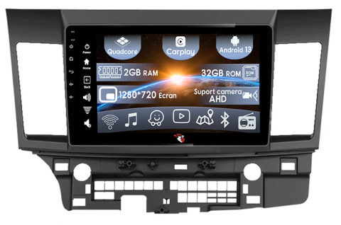 Mitsubishi - (Resigilata) Navigatie dedicata Mitsubishi Lancer 2007-2012, 2GB RAM 32GB ROM, Quad Core, Display 10" IPS Full HD, Carplay, Android 13, Bluetooth, Magazin Play, Suport camere AHD