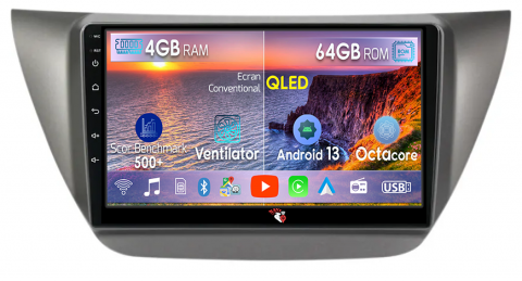 Lancer IX 2006-2010 - Navigatie dedicata Mitsubishi Lancer IX 2006-2010,4GB RAM 64GB ROM, Octacore, Android 13, Display QLED 9", DSP, Carplay, Android Auto, Internet, Youtube, Waze, WIFI, Bluetooth