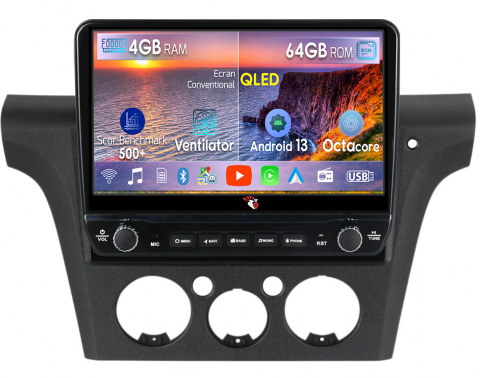 Mitsubishi - Navigatie dedicata Mitsubishi Outlander 2001-2005 cu butoane rotative model 2024, 4 GB RAM 64 ROM, Quadcore, Android 13, Display QLED, 10", DSP, Carplay, Android Auto, Internet, Youtube , Wa