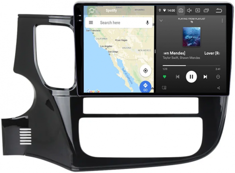 Navigatie dedicata Mitsubishi Outlander 2012-2018, 12GB RAM 256GB ROM, Android 13, Rezolutie 2K, Display QLED, 9", DSP, Carplay, Android Auto, Internet, Youtube, Waze, Wi Fi, USB [3]