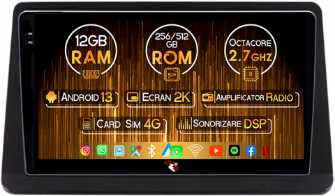 Pajero Montero V31 Cheetah - Navigatie dedicata Mitsubishi Pajero Montero V31 1991-2001, 12GB RAM 256GB ROM, Android 13, Rezolutie 2K, Display QLED, 9", DSP, Carplay, Android Auto, Internet, Youtube, Waze, Wi