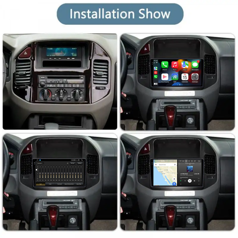 Navigatie dedicata Mitsubishi Pajero V73 2004-2011, 12GB RAM 256GB ROM, Android 13, Rezolutie 2K, Display QLED, 9", DSP, Carplay, Android Auto, Internet, Youtube, Waze, Wi Fi, USB [4]