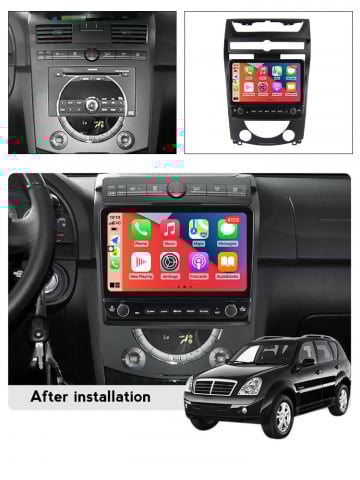 Navigatie dedicata SsangYong Rexton 2006-2012 cu butoane rotative model 2024, 4 GB RAM 64 ROM, Quadcore, Android 13, Display QLED, 10", DSP, Carplay, Android Auto, Internet, Youtube , Waze , WI [3]