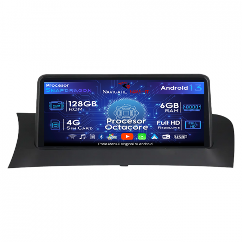 X3 F25 - Navigatie dedicata X3 F25 2011-2013 & X4 F26 2011-2017, CIC, 6GB RAM 128GB ROM, Octacore, Android 13, Display Full HD 10.25", DSP, Carplay&Android Auto, SIM 4G