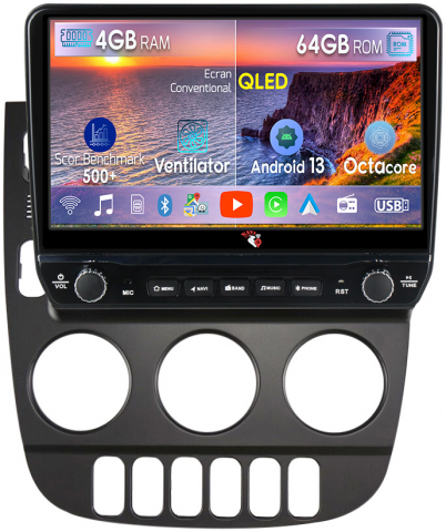 Mercedes-Benz - Navigatie dedicata ML 350 (W163) 2001-2005(AB) cu butoane rotative model 2024, 4 GB RAM 64 ROM, Quadcore, Android 13, Display QLED, 10", DSP, Carplay, Android Auto, Internet, Youtube , Waze , W