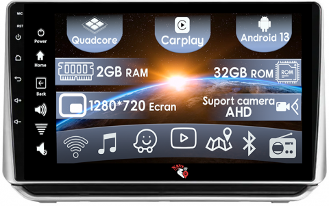 Altima 2018-2020 - (Resigilata) Navigatie dedicata Nissan Altima 2018-2020, 2GB RAM 32GB ROM, Quad Core, Display 9" IPS Full HD, Carplay, Android 13, Bluetooth, Magazin Play, Suport camere AHD