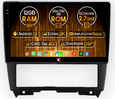 Cefiro 1994-2000 - Navigatie dedicata Nissan Cefiro 1994-2000, 12GB RAM 256GB ROM, Android 13, Rezolutie 2K, Display QLED, 9", DSP, Carplay, Android Auto, Internet, Youtube, Waze, Wi Fi, USB