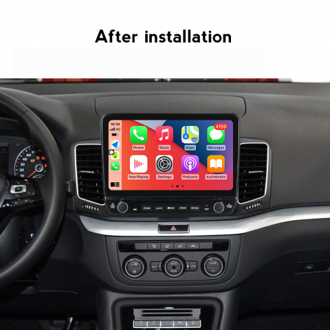 Navigatie dedicata Sharan 2012-2018 cu butoane rotative model 2024, 9 Inch, 2GB RAM 32GB ROM, Quadcore, Android 13, WiFi, Bluetooth, Magazin Play [2]