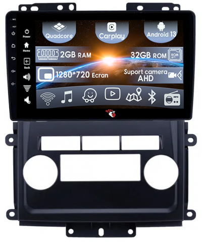 Nissan - (Resigilata) Navigatie dedicata Nissan Frontier 2009-2012, 2GB RAM 32GB ROM, Quad Core, Display 9" IPS Full HD, Carplay, Android 13, Bluetooth, Magazin Play, Suport camere AHD