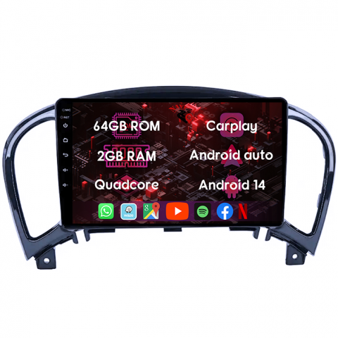 (Resigilata) Navigatie dedicata Nissan Juke 2010-2014, 2GB RAM 32GB ROM, Quad Core, Display 9" IPS Full HD, Carplay, Android 13, Bluetooth, Magazin Play, Suport camere AHD [5]