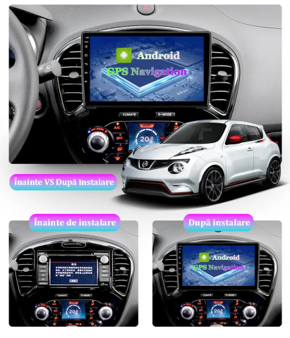 Navigatie dedicata Nissan Juke 2010-2014, 4GB RAM 64GB ROM, Octacore, Android 13, Display QLED 9", DSP, Carplay, Android Auto, Internet, Youtube, Waze, WIFI, Bluetooth [5]