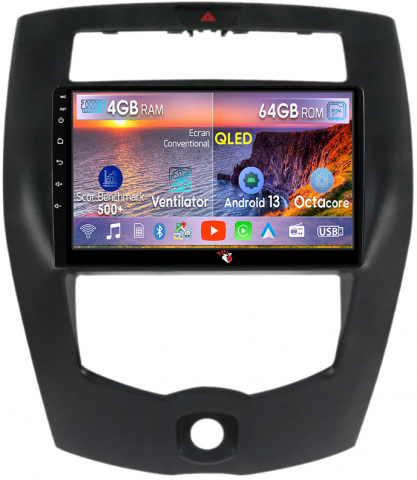 Livina 2007-2016 - Navigatie dedicata Nissan Livina 2013-2016, 4GB RAM 64GB ROM, Octacore, Android 13, Display QLED 9", DSP, Carplay, Android Auto, Internet, Youtube, Waze, WIFI, Bluetooth